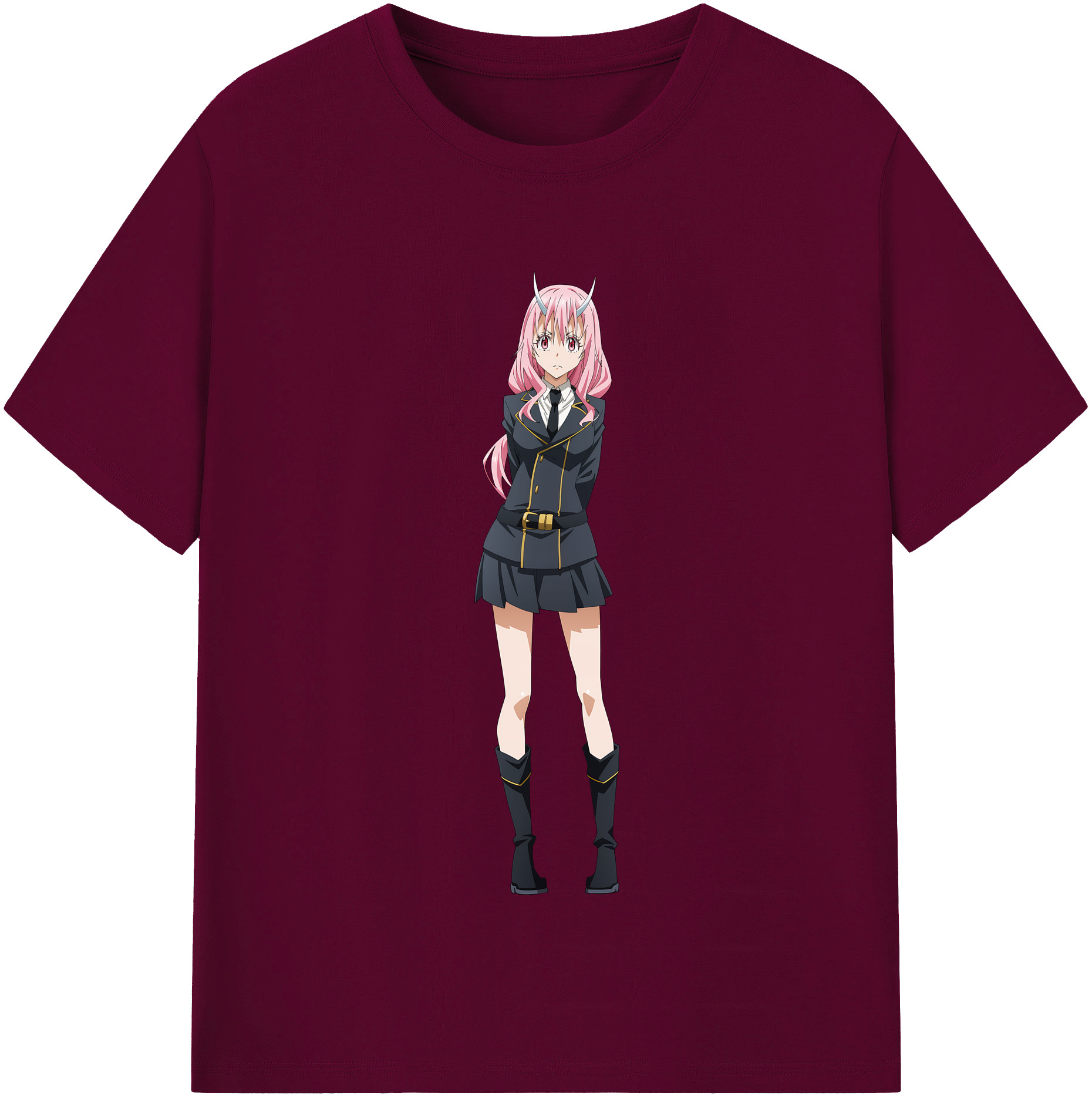 （画像用） 転スラ Regarding Reincarnated to Slime レディースカジュアルプリントTシャツ（綿100％）